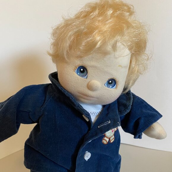 VTG 1985 Mattel My Child Doll Blonde Hair Blue Gray Eyes with Clothes, Shoes - Picture 2 of 13